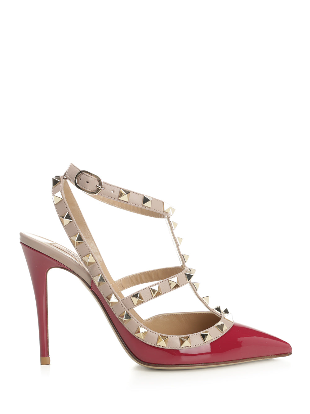 Valentino Garavani Rockstud Patent Decollete - Rosso | 6504ea4ac637504e6866f846c589a48c08c212a5