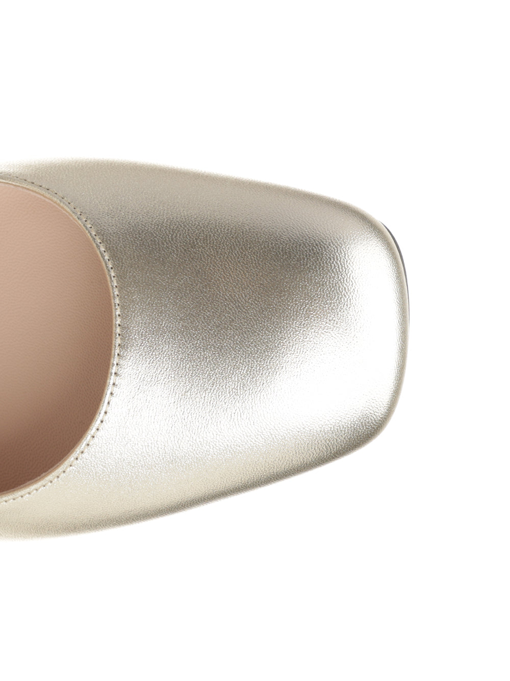 Valentino Garavani Mary Jane In Silver-Plated Nappa Leather Decollete - Silver | ce7065c1033ca205ce267c090df2cd77829fc0ce