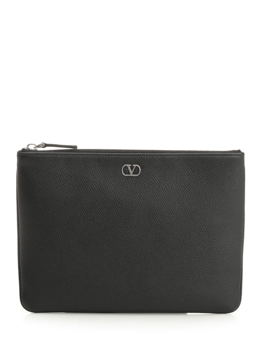 Vlogo Signature Small Leather Goods Nero
