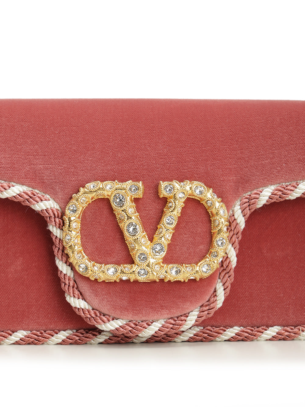 Valentino Garavani Locò Mini Velvet Clutch Clutches - Rose | d76e020102b409f92e298723a61b20822f8776db