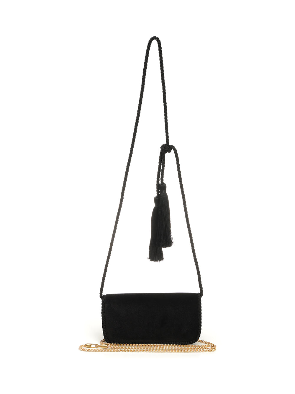 Valentino Garavani Locò Mini Velvet Clutch Clutches - Nero | 84ed291de2888c22bd186e0912328aa5a12ffae9