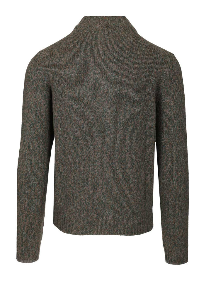 Fedeli Zip-Up Cardigan Knitwear - Verde | 72850eb8d7f8580e0e542a101fdac7e738bdbc5c