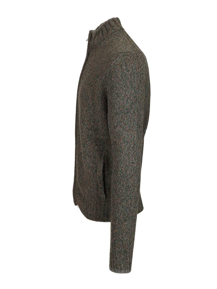 Fedeli Zip-Up Cardigan Knitwear - Verde | d35287f9dee96599efeeafb10960ae0054aaadcf