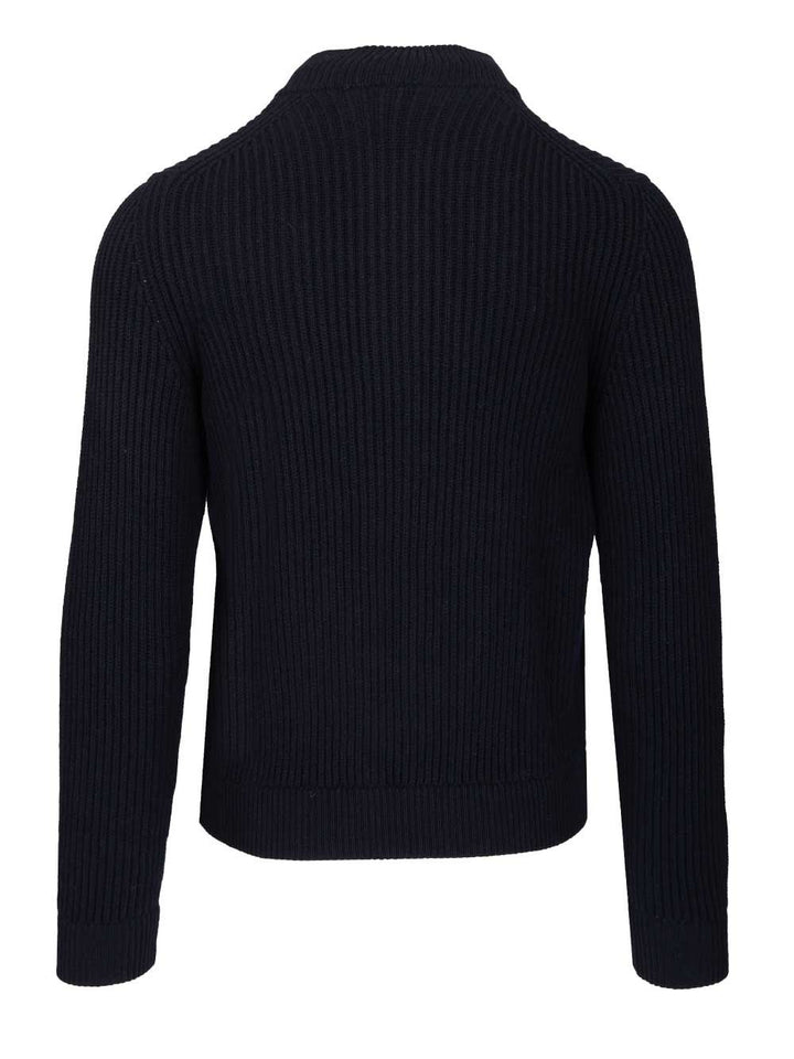 Fedeli Zip-Up Cardigan Knitwear - Blu | 9a963056fc04fe0e0f96b544ed6b26e45c3d085e