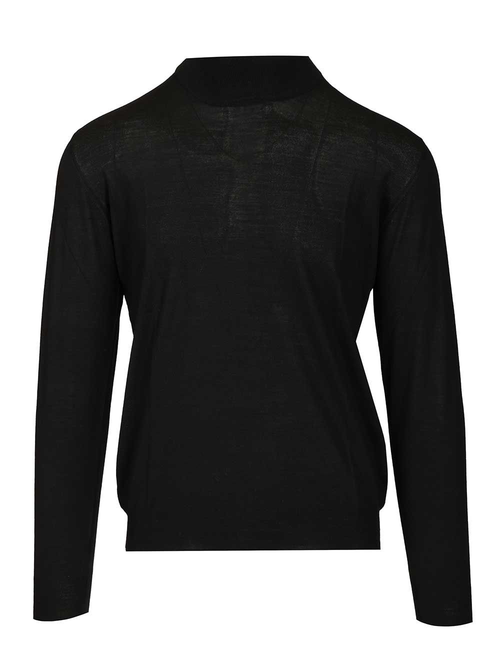 Fedeli Virgin Wool Sweater Knitwear - Nero | 3fd3632b657556b906cbc787134276cc650439c3
