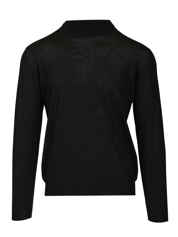 Fedeli Virgin Wool Sweater Knitwear - Nero | 3fd3632b657556b906cbc787134276cc650439c3