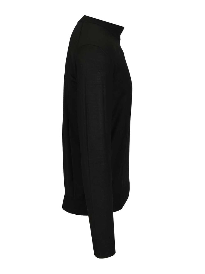 Fedeli Virgin Wool Sweater Knitwear - Nero | 759dec15242db4b16010ffcd7c289d181cf08385