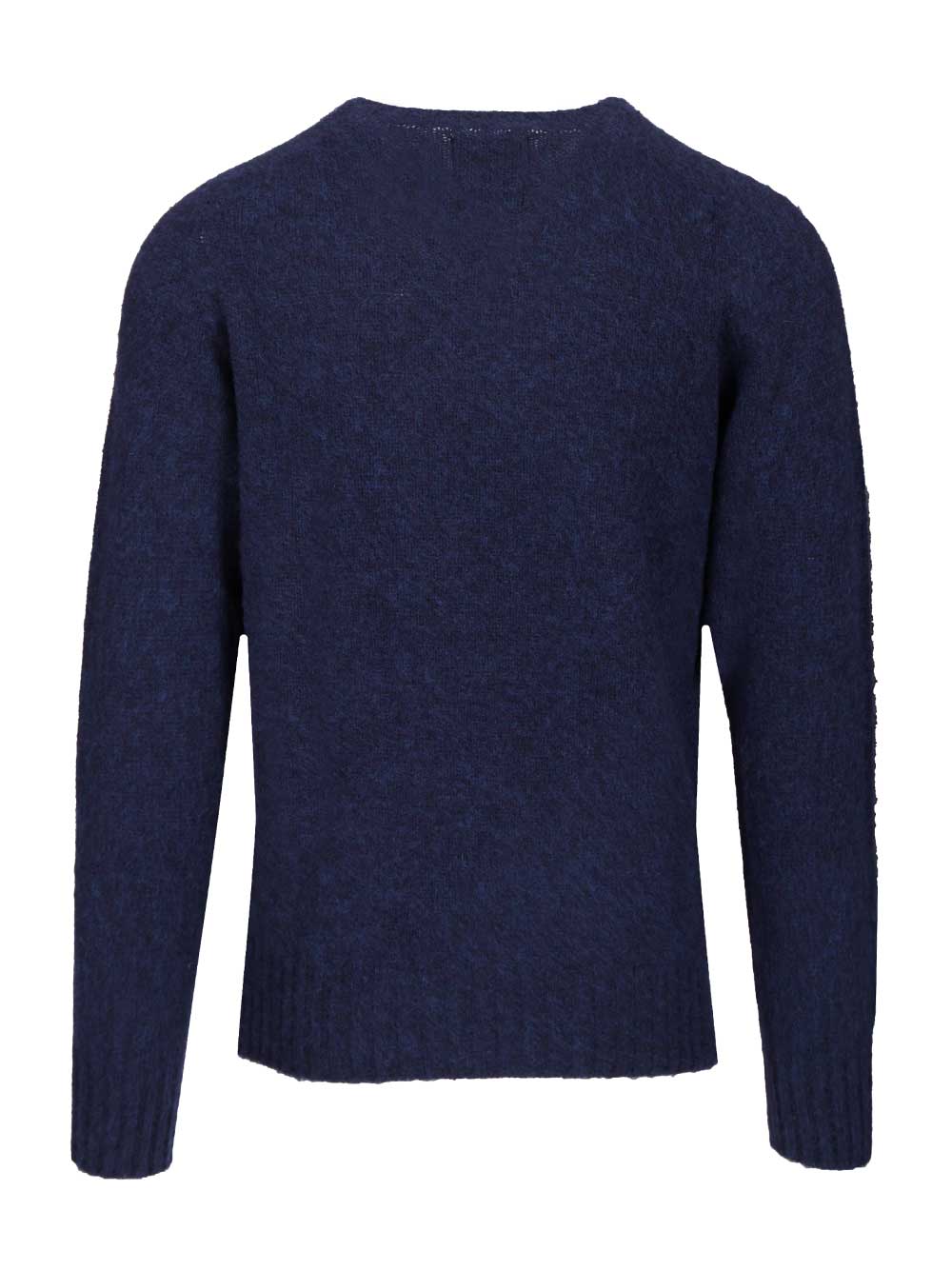 Howlin' Shetland Wool Crew Neck Knitwear - Blu | 029b505daf00e1ce1b3d286593aad37794519716