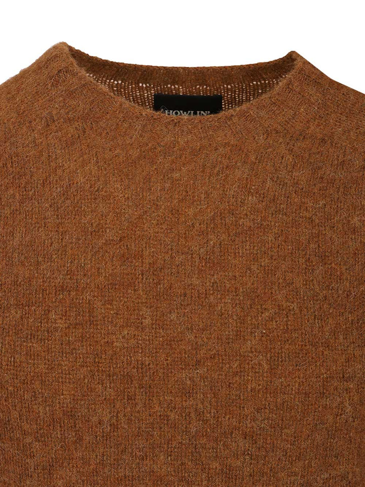 Howlin' Shetland Wool Crew Neck Knitwear - Marrone | 386a5059be32d6567932ee00bc83d9e990b1df1a