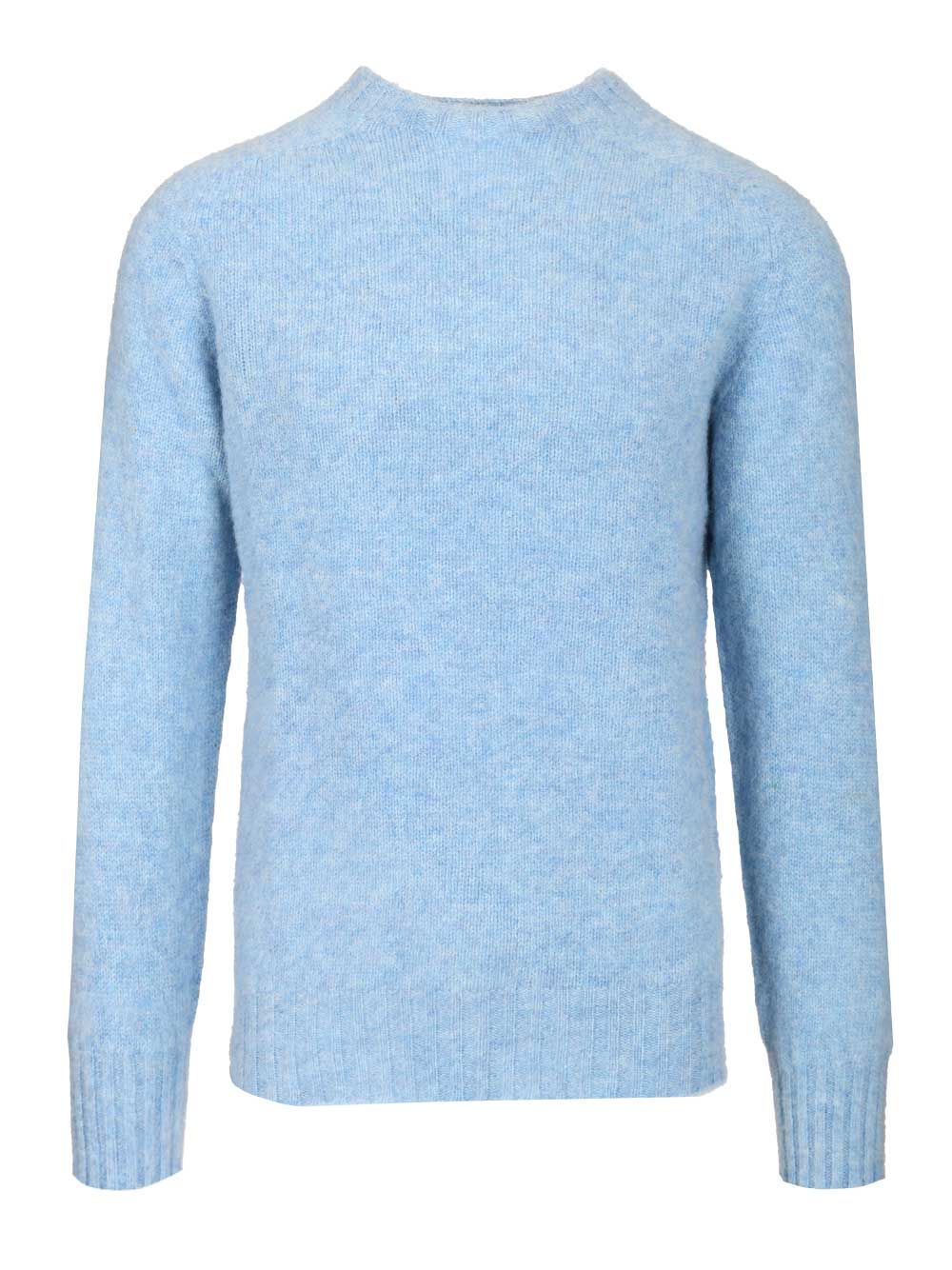 Howlin' Shetland Wool Crew Neck Knitwear - Light blue | 6189b393d2b441db76a049b3cfe48752b88482d2