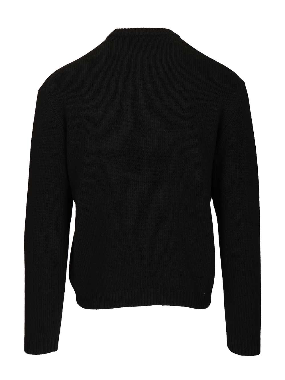 Maison KitsunÉ Merino Wool Sweater Knitwear - Nero | c400ceb1656098735adfd273a8183bcb136a4b4f