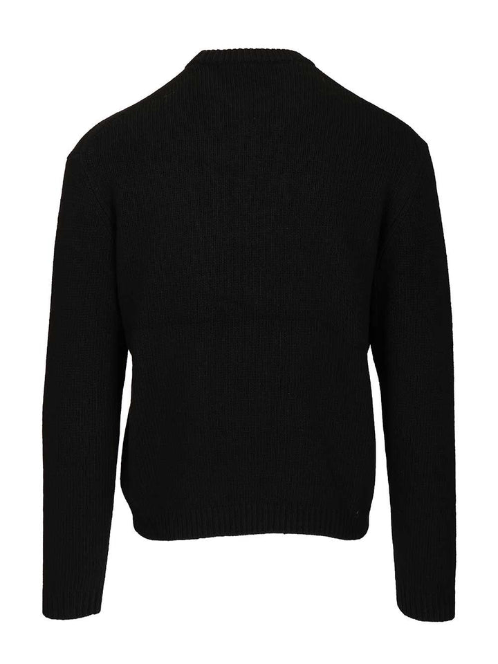 Maison KitsunÉ Merino Wool Sweater Knitwear - Nero | c400ceb1656098735adfd273a8183bcb136a4b4f
