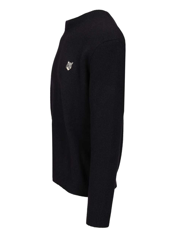 Maison KitsunÉ Lambswool Sweater Knitwear - Blu | 72d9f1907a1653cf41fe8168c43feae0323b4f18