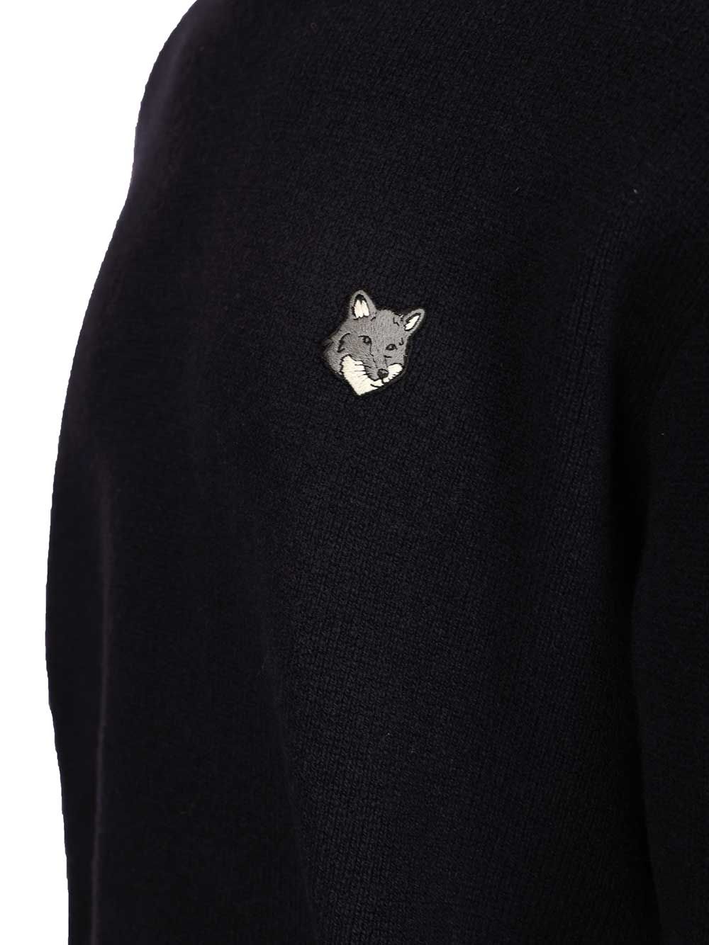 Maison KitsunÉ Lambswool Sweater Knitwear - Blu | dc5f107ba5a79a63ff34bbfe5ffee18c53049c92