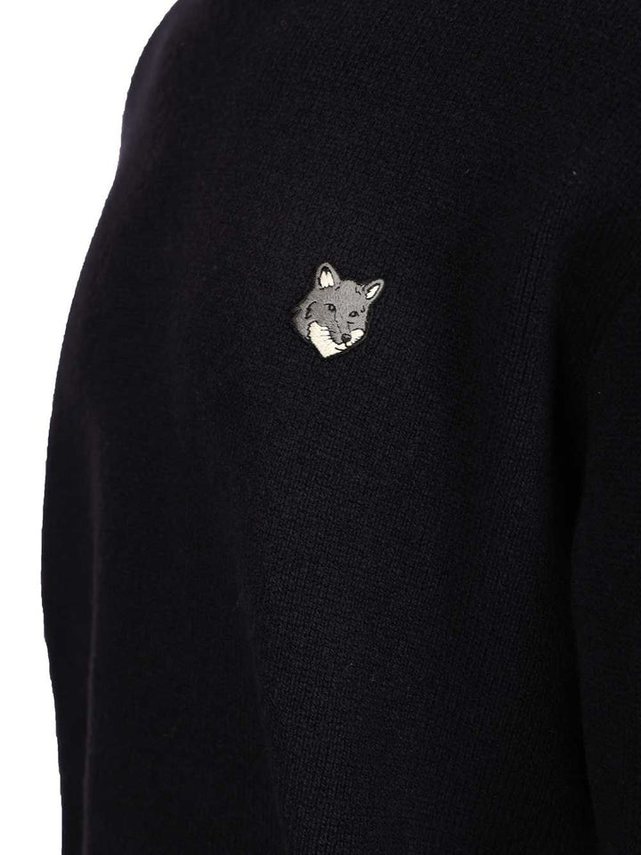 Maison KitsunÉ Lambswool Sweater Knitwear - Blu | dc5f107ba5a79a63ff34bbfe5ffee18c53049c92