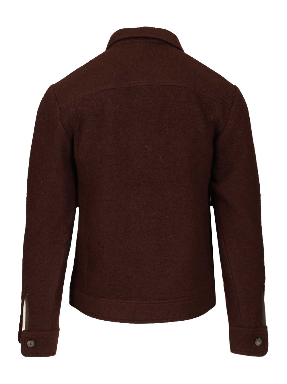 Al Duca D'Aosta Boiled Wool Bomber Jacket Giacche - Grey | 281285436fc2c17889a5f9b7fe2124e676c7f7d7