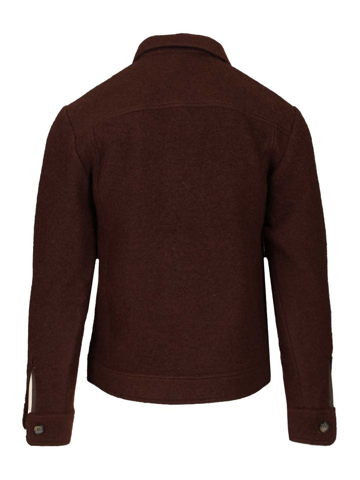 Al Duca D'Aosta Boiled Wool Bomber Jacket Giacche - Grey | 281285436fc2c17889a5f9b7fe2124e676c7f7d7