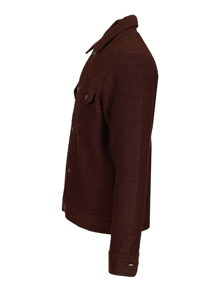Al Duca D'Aosta Boiled Wool Bomber Jacket Giacche - Grey | f396154ab08709fa5975e4c3f1d4a8ffd2b206eb
