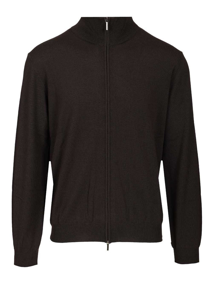 Al Duca D'Aosta Zip-Up Cardigan Knitwear - Marrone | a489d3e52adeb1d7407c5ca656b17b24fa87702c