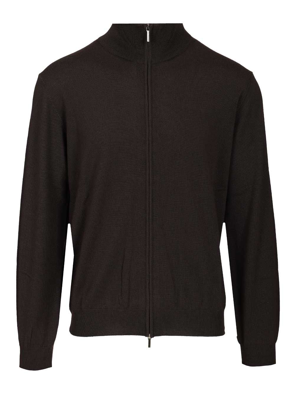 Al Duca D'Aosta Zip-Up Cardigan Knitwear - Marrone | a489d3e52adeb1d7407c5ca656b17b24fa87702c