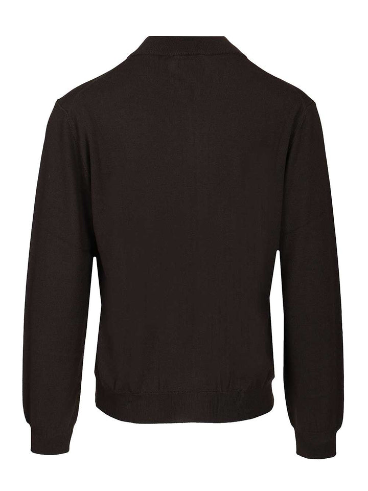 Al Duca D'Aosta Zip-Up Cardigan Knitwear - Marrone | 1c83ed3d7d2aea4a4f7628180c94011914024908