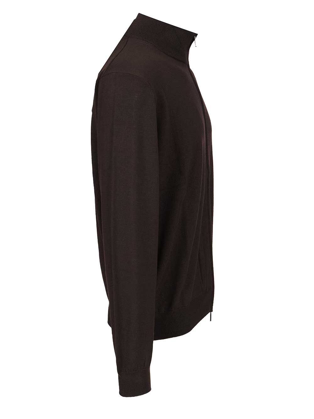 Al Duca D'Aosta Zip-Up Cardigan Knitwear - Marrone | c6eeaf9f2f7b70f6f97733e7d2b335293492f8e4