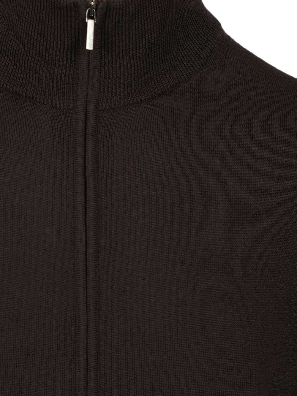 Al Duca D'Aosta Zip-Up Cardigan Knitwear - Marrone | 6c47d6eb406655bd45595d122cbd93e9460d14ab