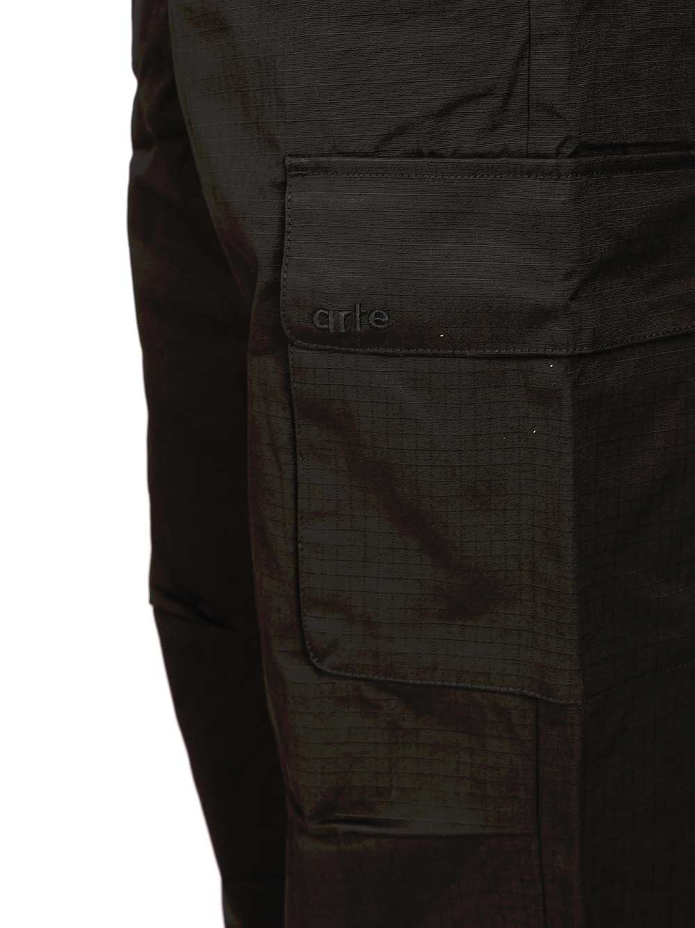 Arte Waxed Ripstop Trousers - Nero | 565c7cca3dd59615f49d0c3ef7800c5b07da7927