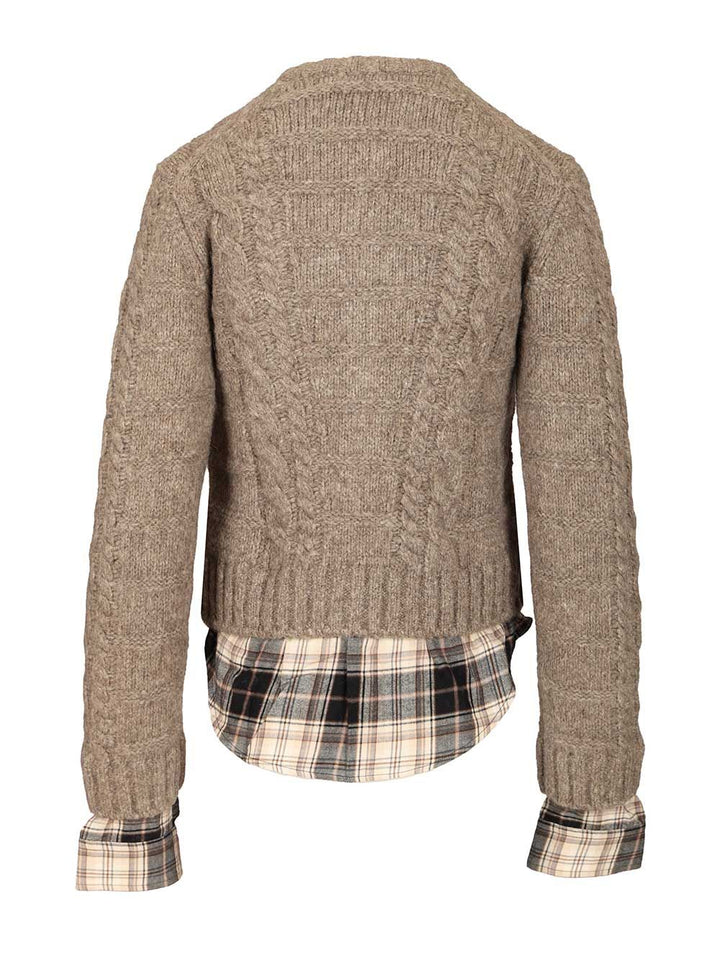 Acne Studios Fitted Cardigan Knitwear - Beige | b5617f8d57ebfc00c390201a6ab418762b7c349e