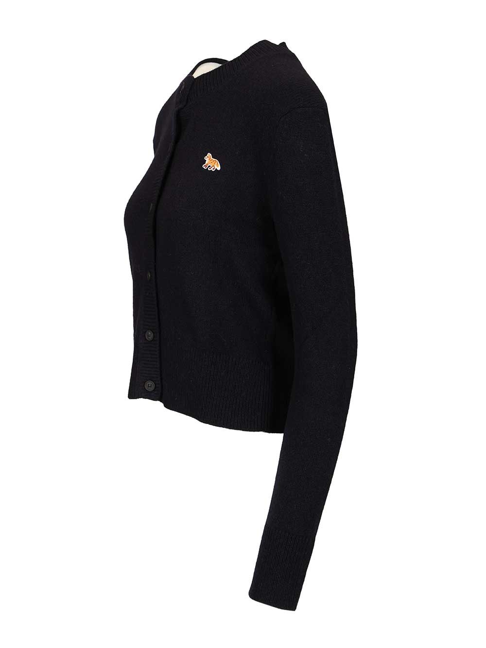 Maison KitsunÉ Baby Fox Knitwear - Blu | a39dcd71c6fd55eb402e330c694d8895dc4bb8c2
