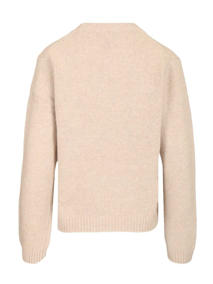 Maison KitsunÉ Merino Wool Sweater Knitwear - Bianco | 1730ba64a6d35f34e72ebbc82d24bc960cb14145