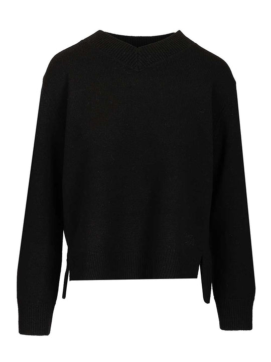 Merino Wool Sweater Knitwear Nero