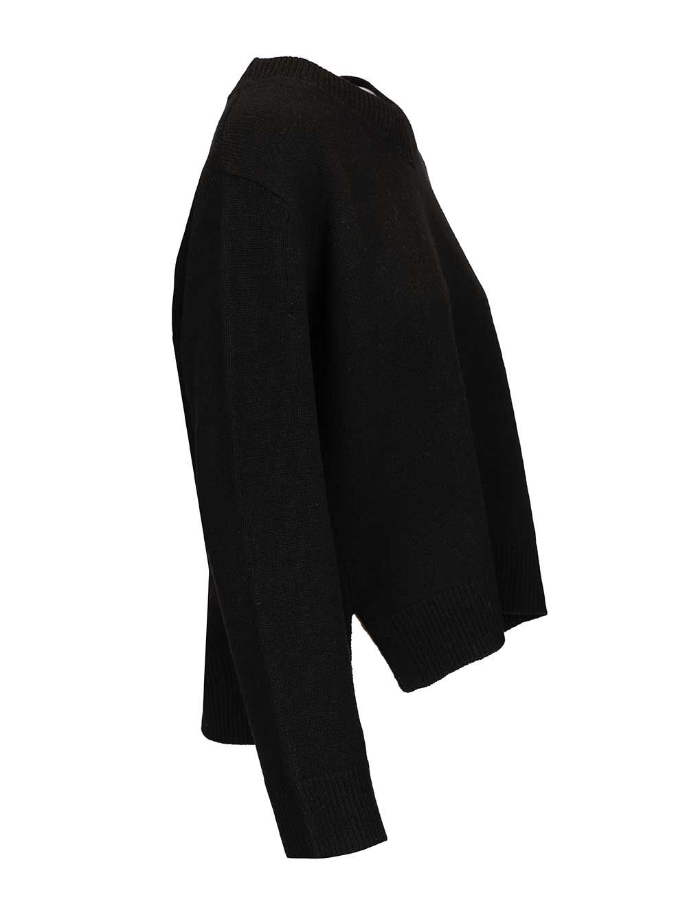 Maison KitsunÉ Merino Wool Sweater Knitwear - Nero | 4787bd1528fe7236b99890c911fb825e3af1ceb7