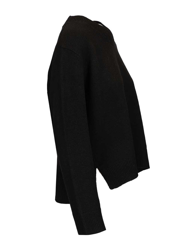 Maison KitsunÉ Merino Wool Sweater Knitwear - Nero | 4787bd1528fe7236b99890c911fb825e3af1ceb7