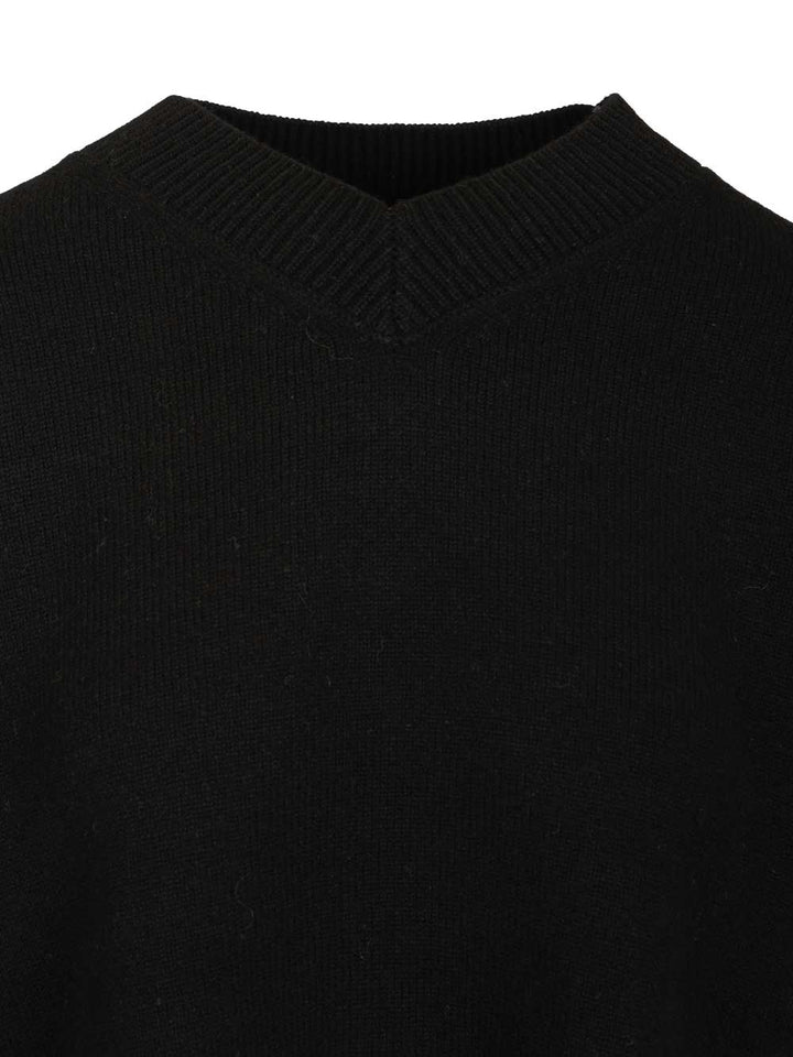 Maison KitsunÉ Merino Wool Sweater Knitwear - Nero | 35ccc09e4ca0a589207fbc2b927fdb3bccd4ce1d