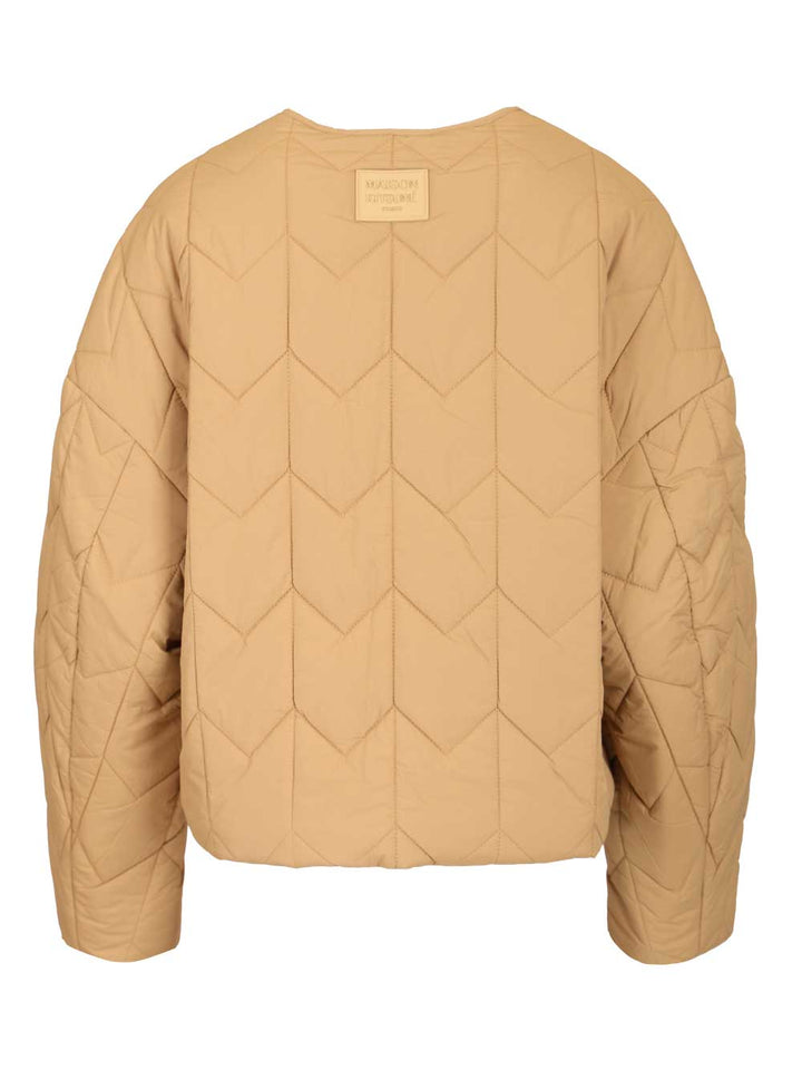 Maison KitsunÉ Quilted Jacket Knitwear - Marrone | 87006afe868caef4391ba58c2ed4decc10606c21