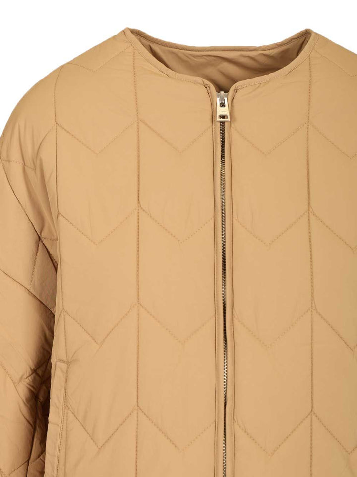 Maison KitsunÉ Quilted Jacket Knitwear - Marrone | 5c9ad5489fac2b34b33bb8b430606da4a21c2fbc