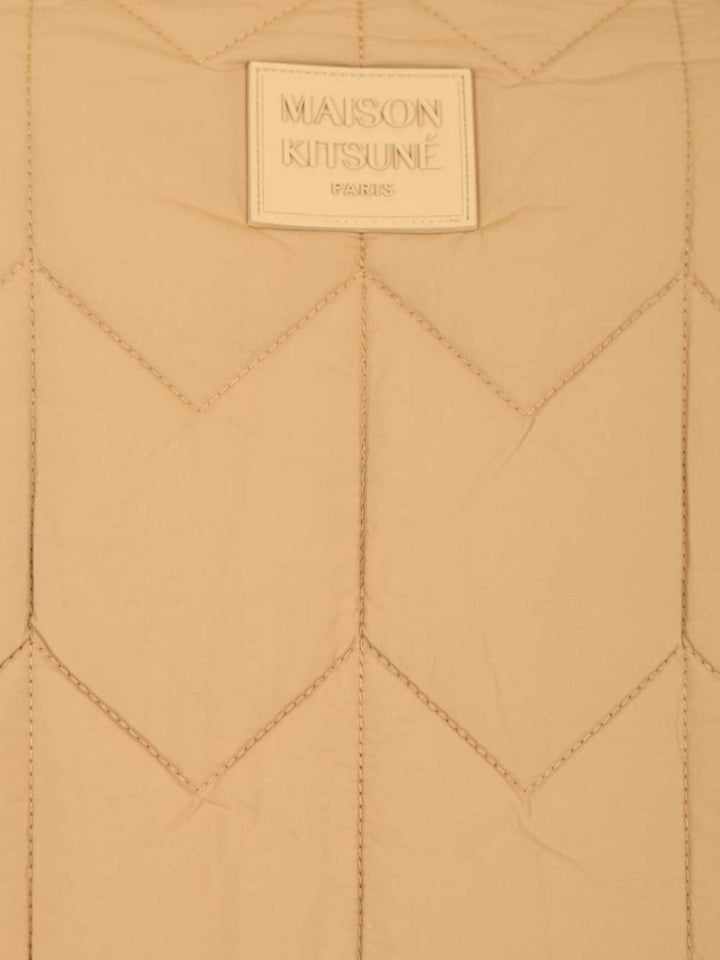 Maison KitsunÉ Quilted Jacket Knitwear - Marrone | 6bb87fa9dec5c2909cbf280062b5a0c2e20d29ee