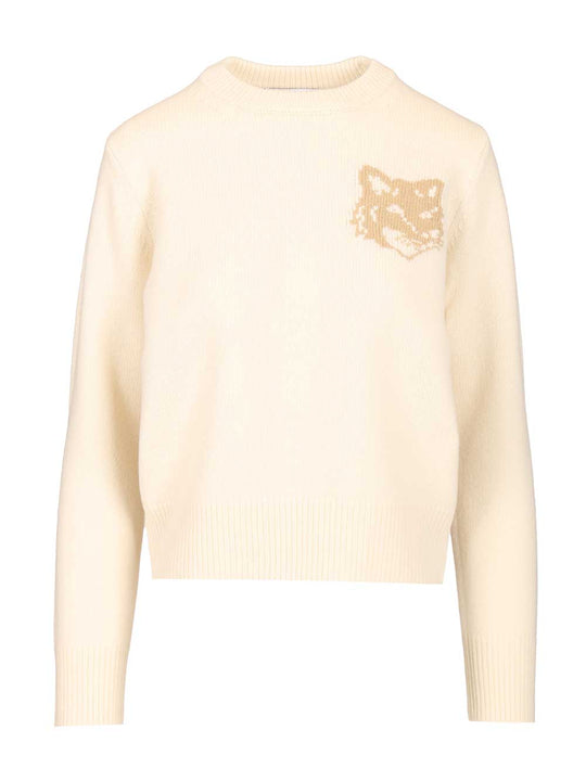 Merino Wool Sweater Knitwear Beige