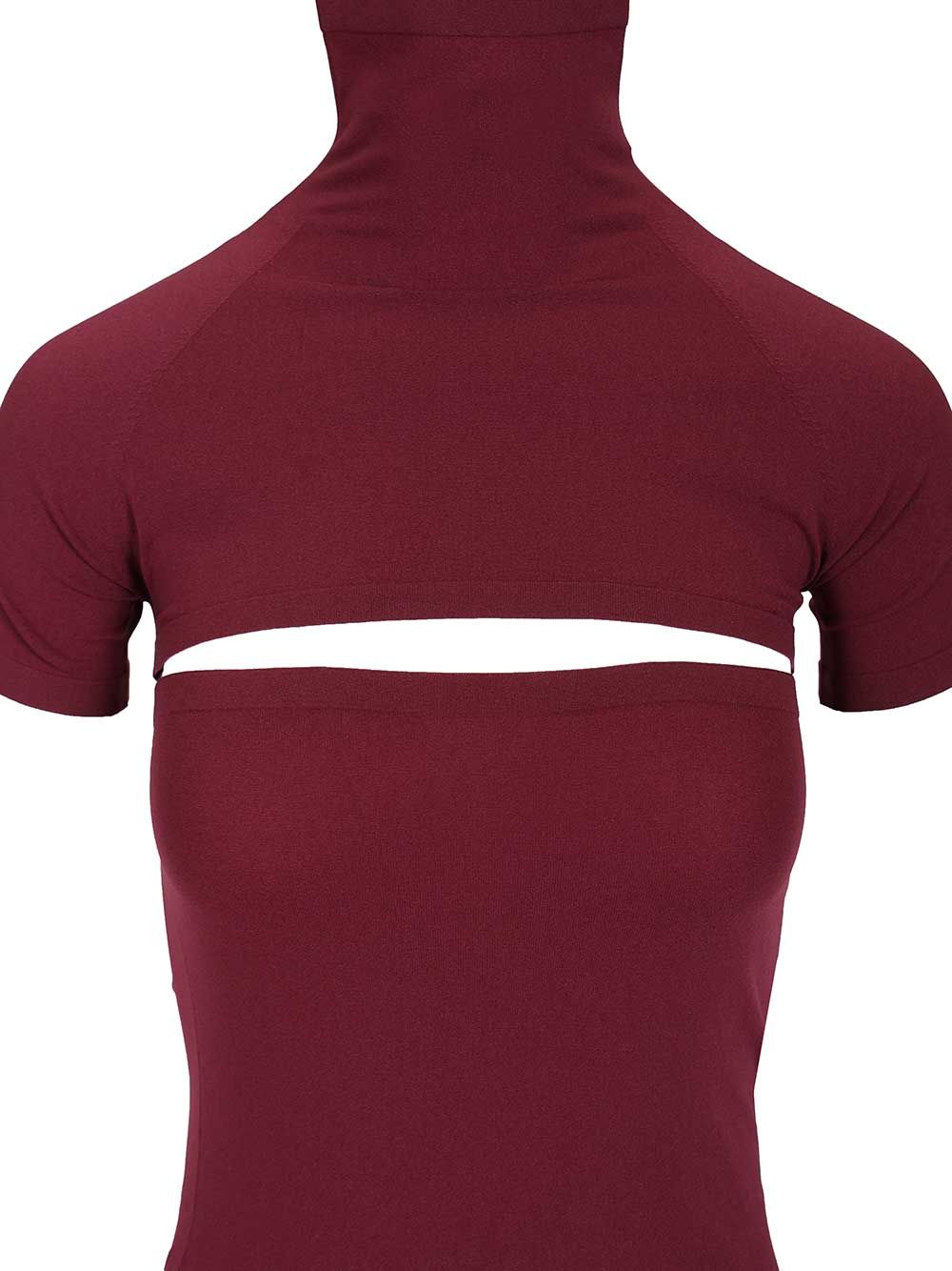AlaÏA Fitted Knit Cut-Out Dress Abiti - Bordeaux | e9b53802d4093be625acdac178e9a64e4fa07cb7