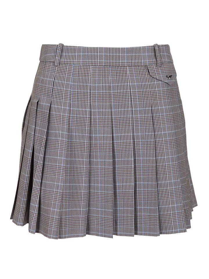 Maison KitsunÉ Pleated Mini Skirt Gonne - Grey | eb11f7a28c343c14a3598ed7a787a5c0f72ac431
