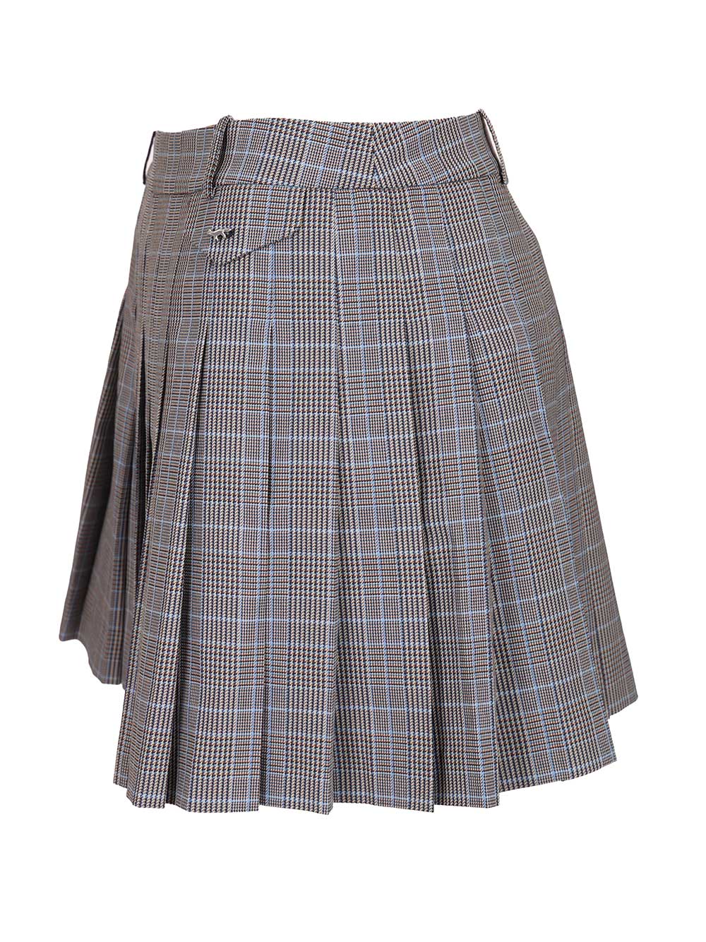 Maison KitsunÉ Pleated Mini Skirt Gonne - Grey | cd8a9b45cb5fd263fdd2eb115ac1a24d425b89a8