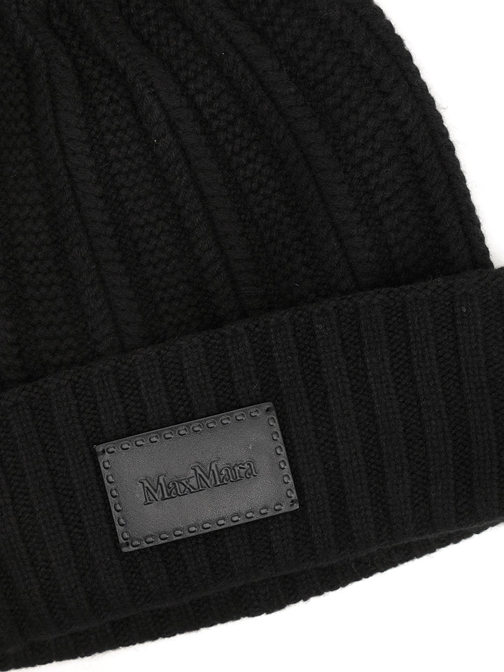 Max Mara Cashmere Hat Cappelli - Nero | 59111e88c03a4981a468ee164a0ff124fd89f07c