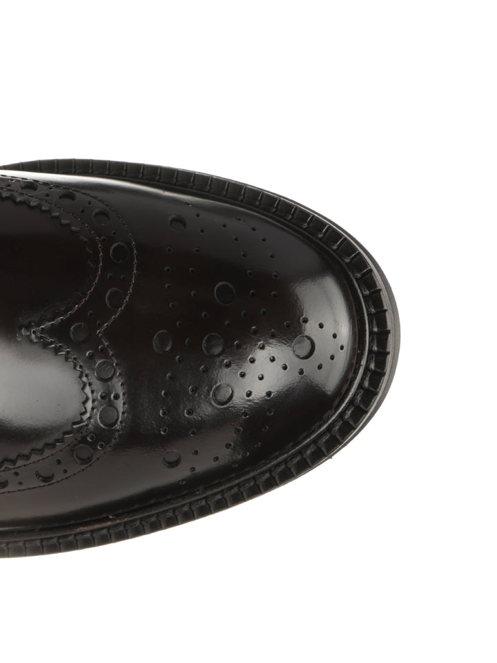 Corvari Duilio Shoe In Brushed Leather Lace-Up Shoes - Marrone | f68c33722244561a3fb3ae43547cf0f0e93d8d5c