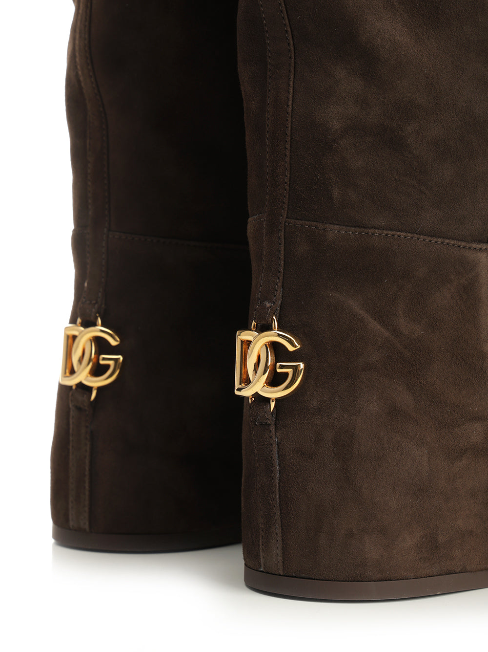 Dolce & Gabbana Lambskin Suede Boot Boots - Marrone | c8e686efaa637d024ab82bbd21090e234341ed30