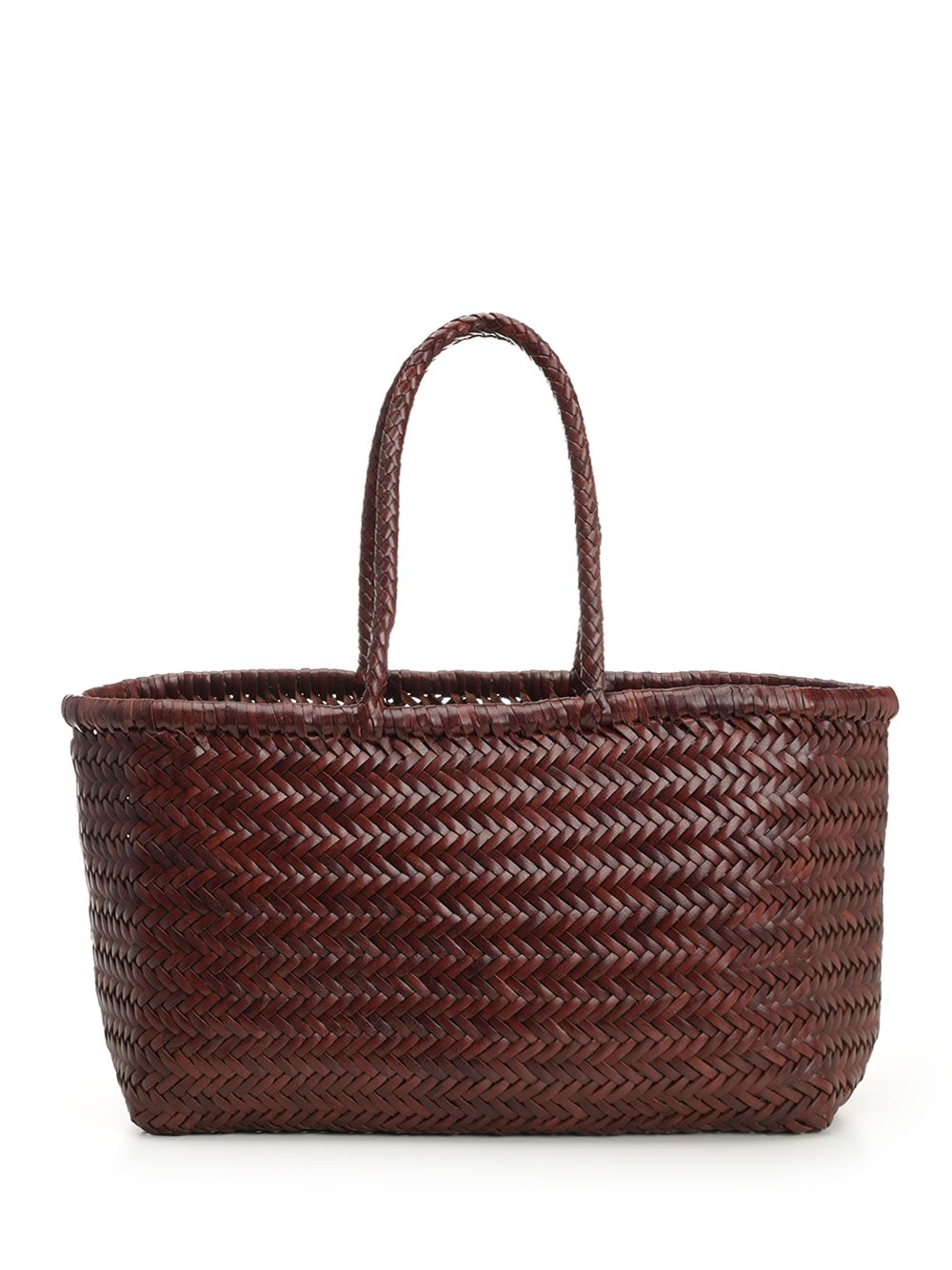 Dragon Diffusion Large  Woven Leather Basket Handbags - Marrone | f58bde8ac9bdd0a8bd64fa7104ae1f26766c6771