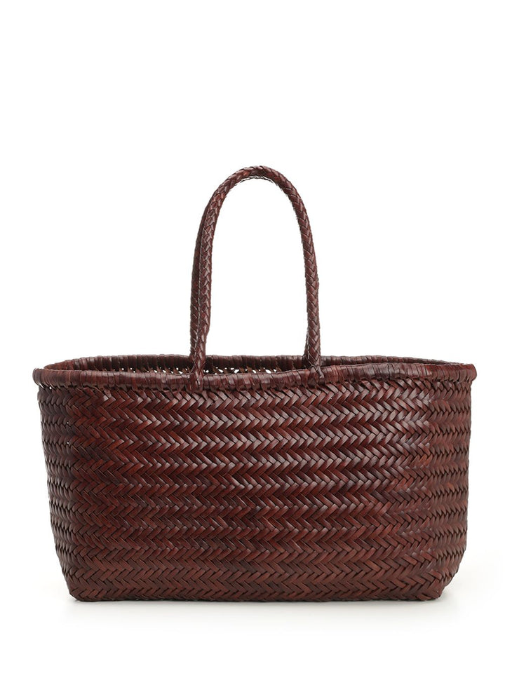 Dragon Diffusion Large  Woven Leather Basket Handbags - Marrone | f58bde8ac9bdd0a8bd64fa7104ae1f26766c6771