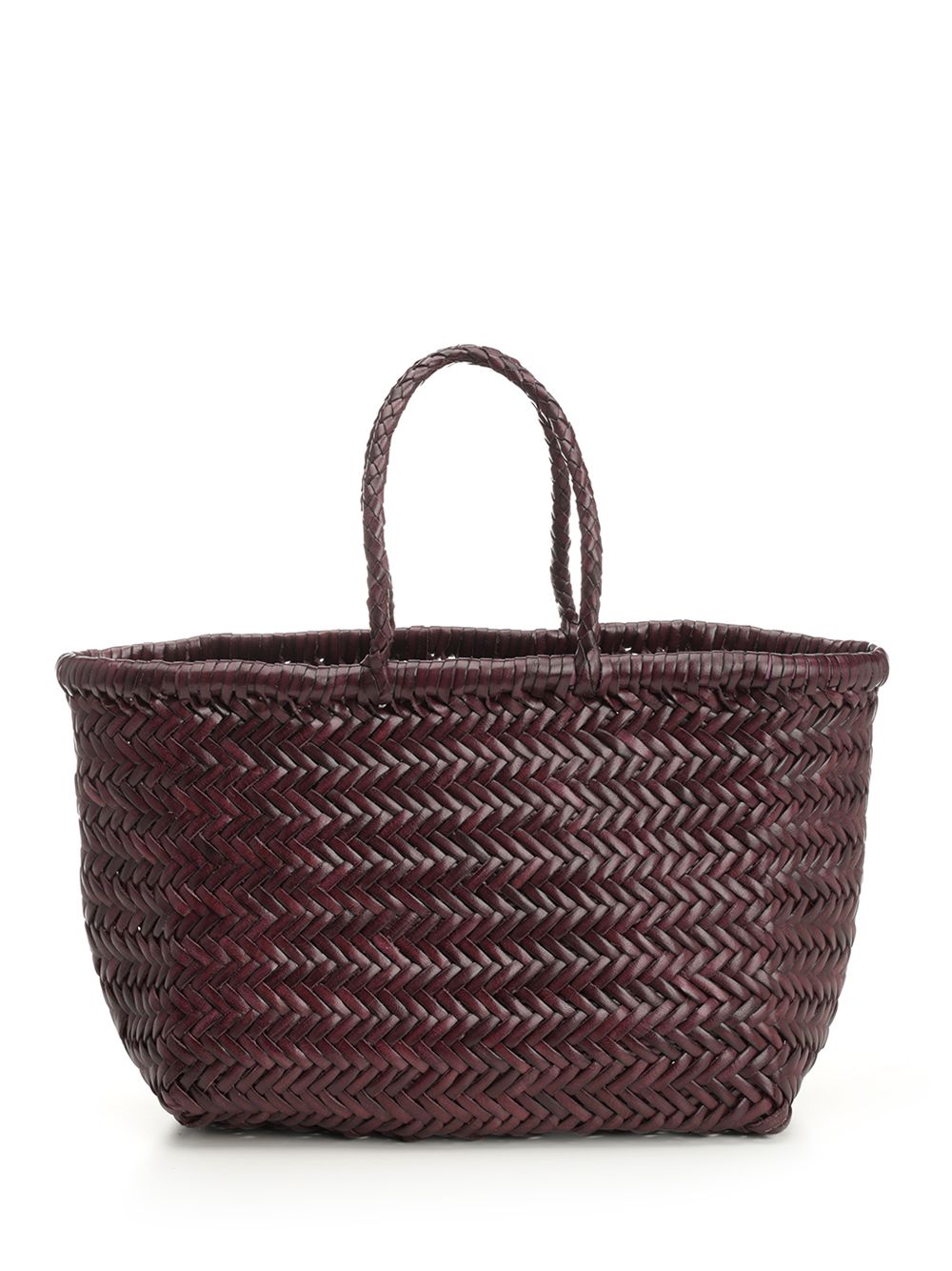 Dragon Diffusion Woven Leather Basket Small Handbags - Bordeaux | e9dd5d60e8bfc529bce6c5fa3a31b84aba6db66d