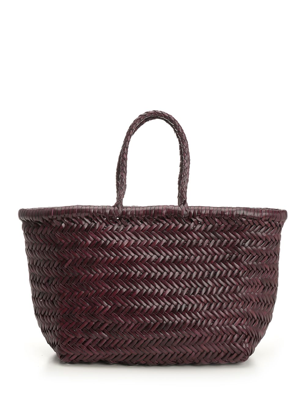 Dragon Diffusion Woven Leather Basket Small Handbags - Bordeaux | f19c7d87285d707893263b42fb0127ad186055bb