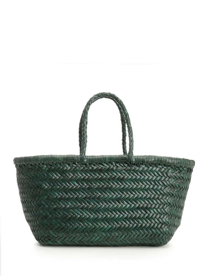 Dragon Diffusion Woven Leather Basket Small Handbags - Verde | 31d60d239194adf07741b482b7d2e89d27627dfd